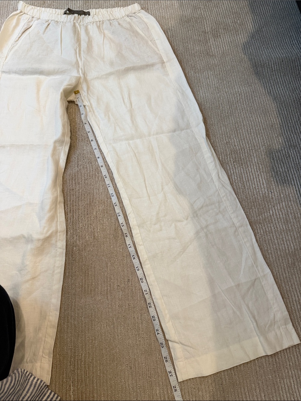 Enza Costa Linen Everywhere Pant Undyed White Size 2/M - Picture 11 of 13